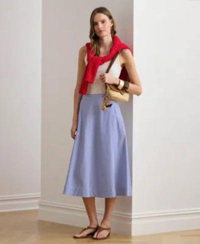 Ralph Lauren Womens Striped Paneled Skirt In Multi