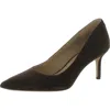 Ralph Lauren Womens Suede Pointed Toe Pumps In Brown