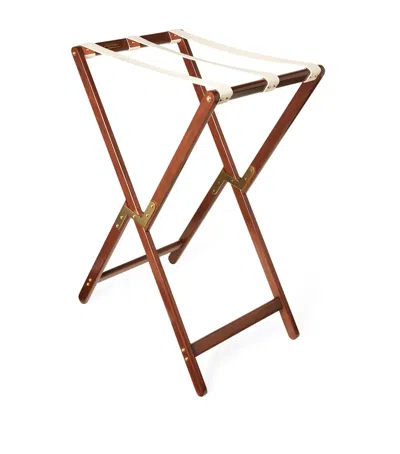 Polo Ralph Lauren Wood Gavin Tray Stand In Brown