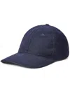Ralph Lauren Wool Baseball Cap In Blue