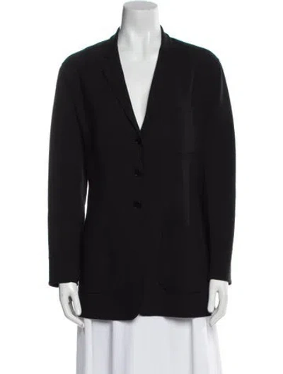 Pre-owned Ralph Lauren Wool Blazer In Black