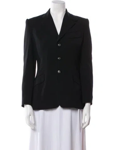 Pre-owned Ralph Lauren Wool Blazer In Black