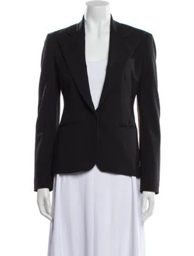 Pre-owned Ralph Lauren Wool Blazer In Black