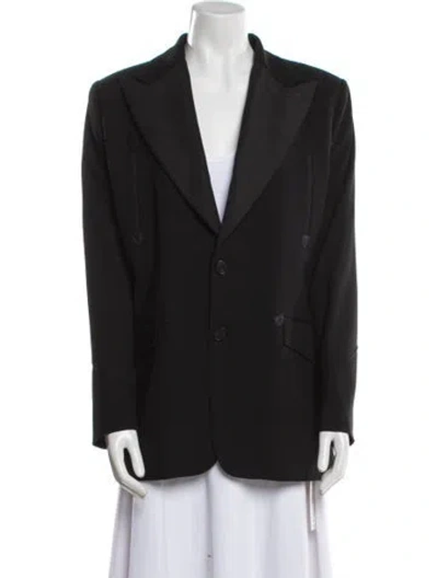 Pre-owned Ralph Lauren Wool Blazer In Black