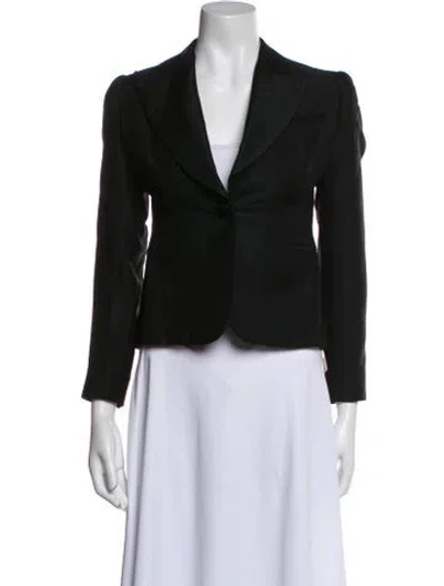 Pre-owned Ralph Lauren Wool Blazer In Black