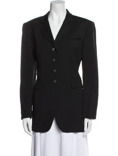 Pre-owned Ralph Lauren Wool Blazer In Black