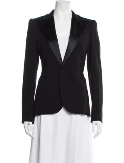 Pre-owned Ralph Lauren Wool Blazer In Black