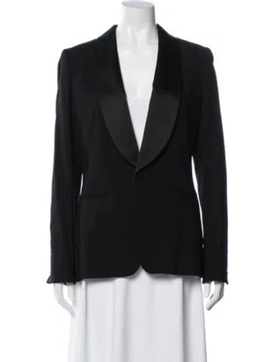 Pre-owned Ralph Lauren Wool Blazer In Black
