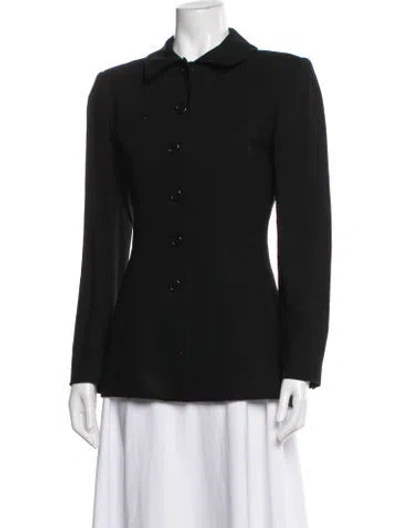Pre-owned Ralph Lauren Wool Blazer In Black