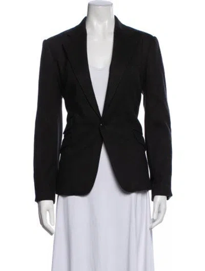 Pre-owned Ralph Lauren Wool Blazer In Black