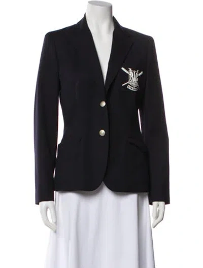 Pre-owned Ralph Lauren Wool Blazer In Blue