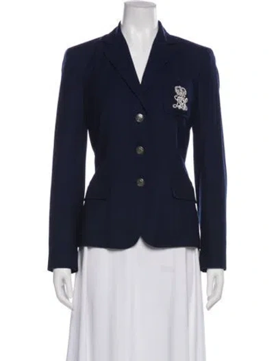 Pre-owned Ralph Lauren Wool Blazer In Blue