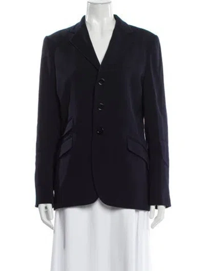 Pre-owned Ralph Lauren Wool Blazer In Blue