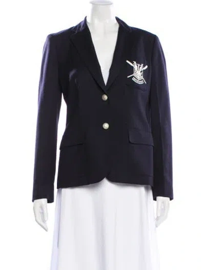 Pre-owned Ralph Lauren Wool Blazer In Blue
