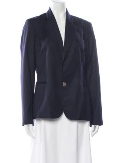 Pre-owned Ralph Lauren Wool Blazer In Blue