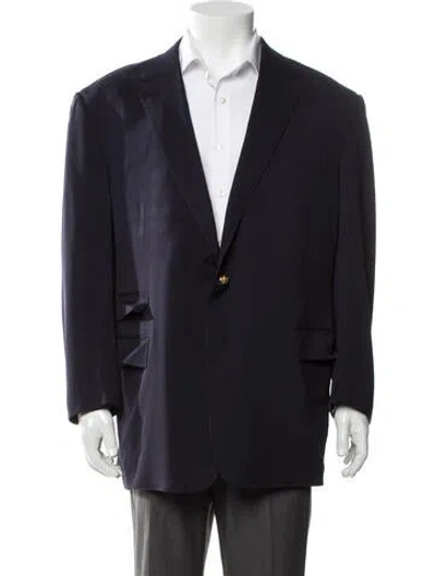 Pre-owned Ralph Lauren Wool Blazer In Blue