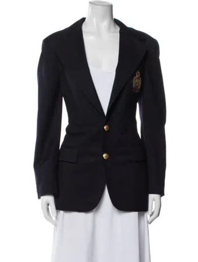 Pre-owned Ralph Lauren Wool Blazer In Blue