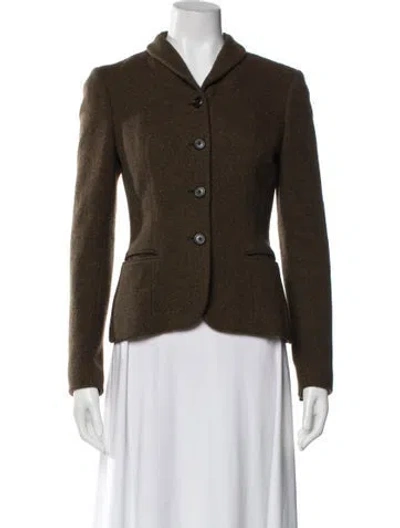 Pre-owned Ralph Lauren Wool Blazer In Brown
