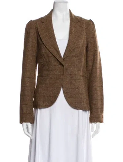 Pre-owned Ralph Lauren Wool Blazer In Brown