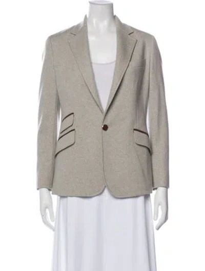 Pre-owned Ralph Lauren Wool Blazer In Gray