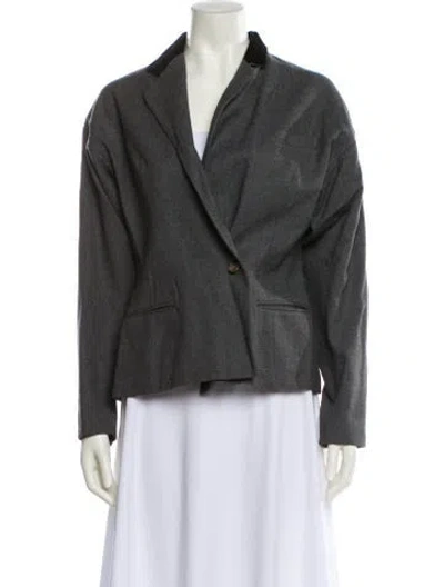 Pre-owned Ralph Lauren Wool Blazer In Gray