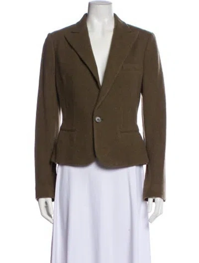 Pre-owned Ralph Lauren Wool Blazer In Green