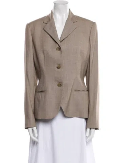 Pre-owned Ralph Lauren Wool Blazer In Neutral