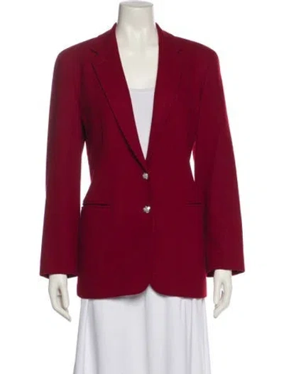 Pre-owned Ralph Lauren Wool Blazer In Red