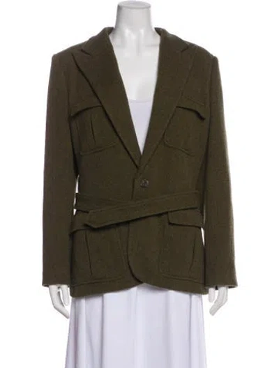 Pre-owned Ralph Lauren Wool Blazer W/ Tags In Green