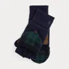 Ralph Lauren Wool-blend Convertible Touch Gloves In Blue
