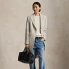 Ralph Lauren Wool-blend Herringbone Coat In White