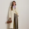 Ralph Lauren Wool-blend Reefer Coat In White