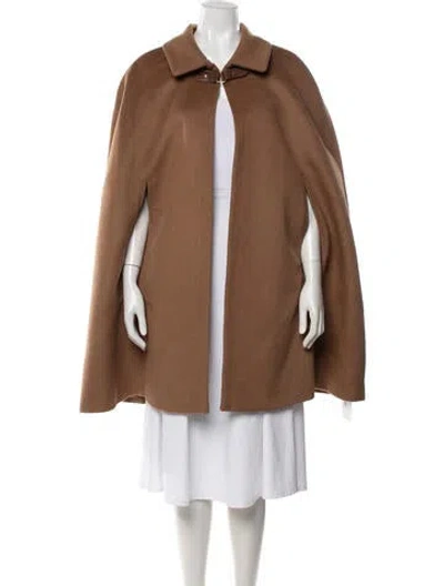 Pre-owned Ralph Lauren Wool Cape In Brown