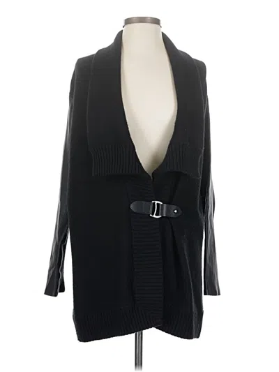 Pre-owned Ralph Lauren Wool Cardigan Sweater In Black