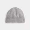 Ralph Lauren Wool-cashmere Beanie In Gray