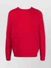 Ralph Lauren Wool-cashmere Blend Crewneck Knit Sweater In Red