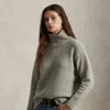 Ralph Lauren Wool-cashmere Turtleneck Sweater In Gray