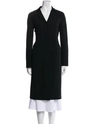 Pre-owned Ralph Lauren Wool Coat In Black