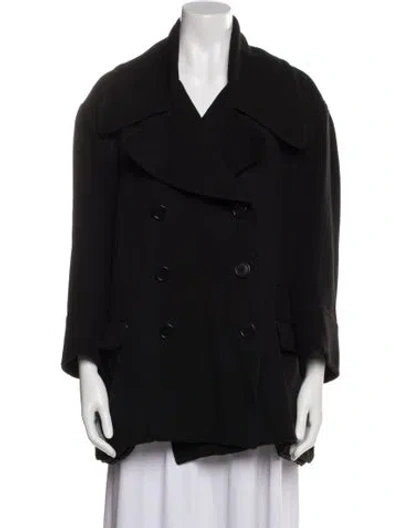 Pre-owned Ralph Lauren Wool Coat In Black