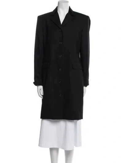 Pre-owned Ralph Lauren Wool Coat In Black