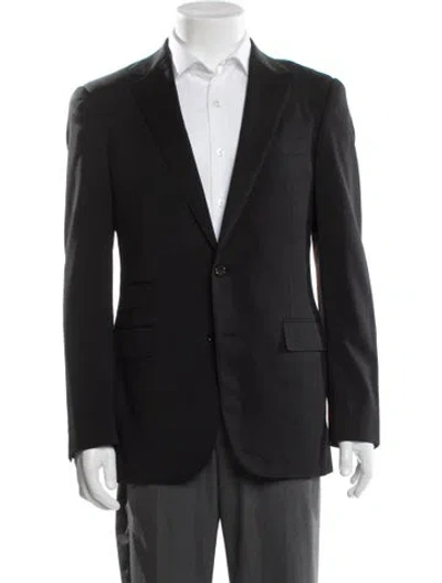 Pre-owned Ralph Lauren Wool Coat In Black