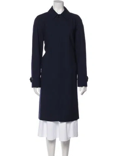 Pre-owned Ralph Lauren Wool Coat In Blue