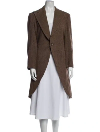 Pre-owned Ralph Lauren Wool Coat In Brown
