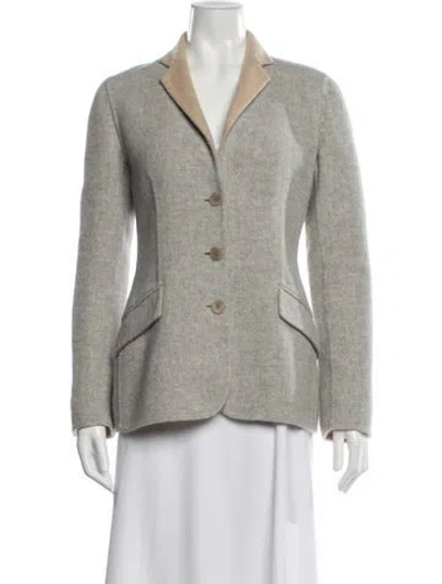 Pre-owned Ralph Lauren Wool Coat In Gray