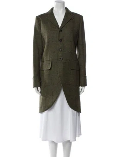 Pre-owned Ralph Lauren Wool Coat In Green