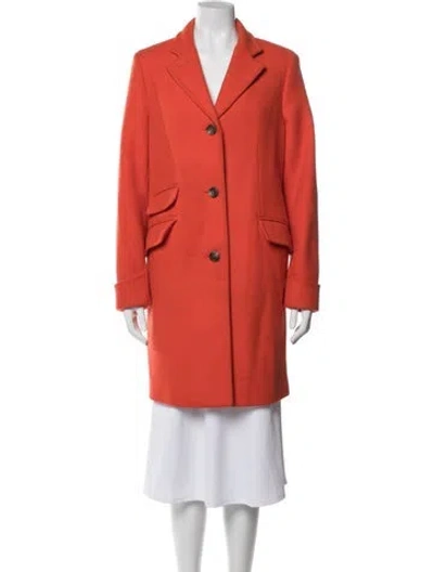 Pre-owned Ralph Lauren Wool Coat In Orange