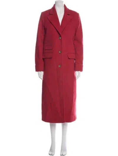 Pre-owned Ralph Lauren Wool Coat In Red