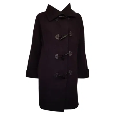 Pre-owned Ralph Lauren Wool Coat Size Xs In Black