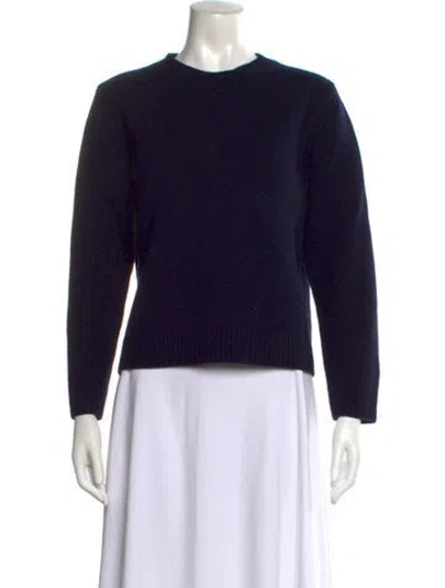 Pre-owned Ralph Lauren Wool Crew Neck Sweater In Black