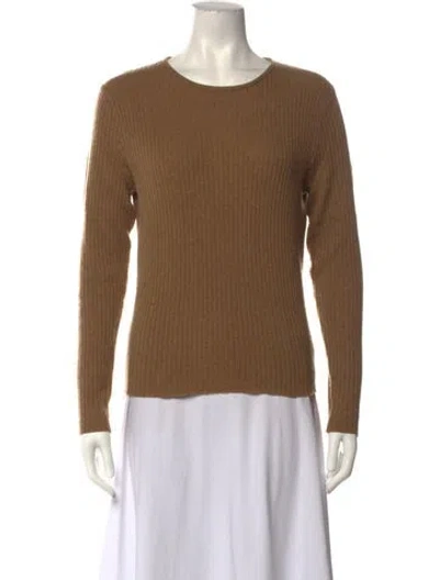 Pre-owned Ralph Lauren Wool Crew Neck Sweater In Brown
